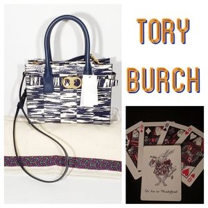 New Tory Burch Gemini Link Crossbody Tote Snake